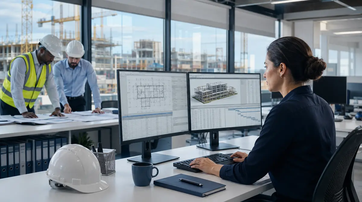 Construction project records and engineering data prepared for controlled digital workflows