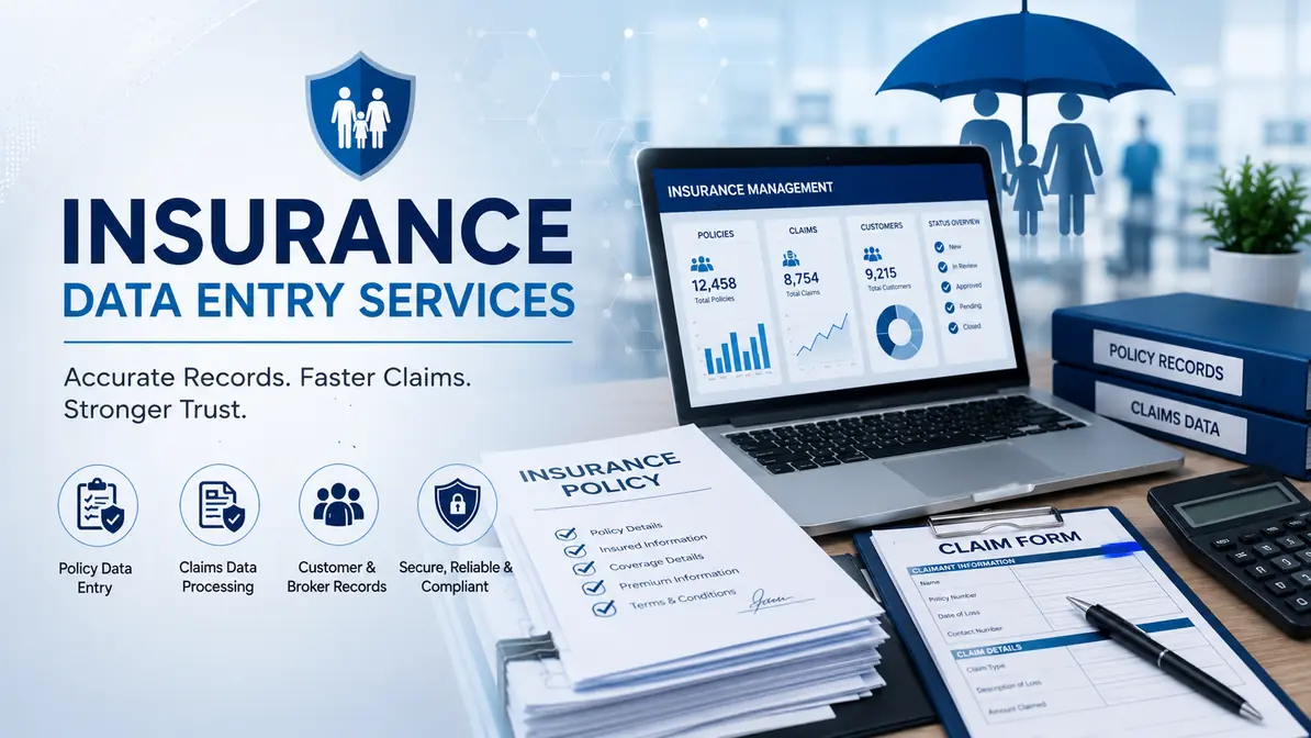 Professional Insurance data entry outsourcing support from Shri Data Entry Services
