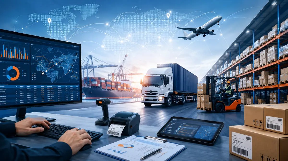 Shipment, freight and delivery-record data entry support
