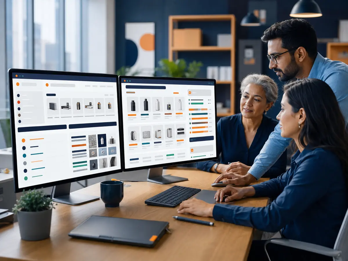 Shri Data Entry Services team working on Amazon Product Data Entry Services projects