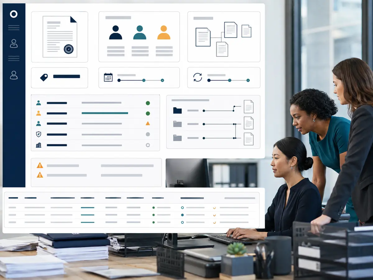 Shri Data Entry Services team working on Contract Data Entry and Management Services projects