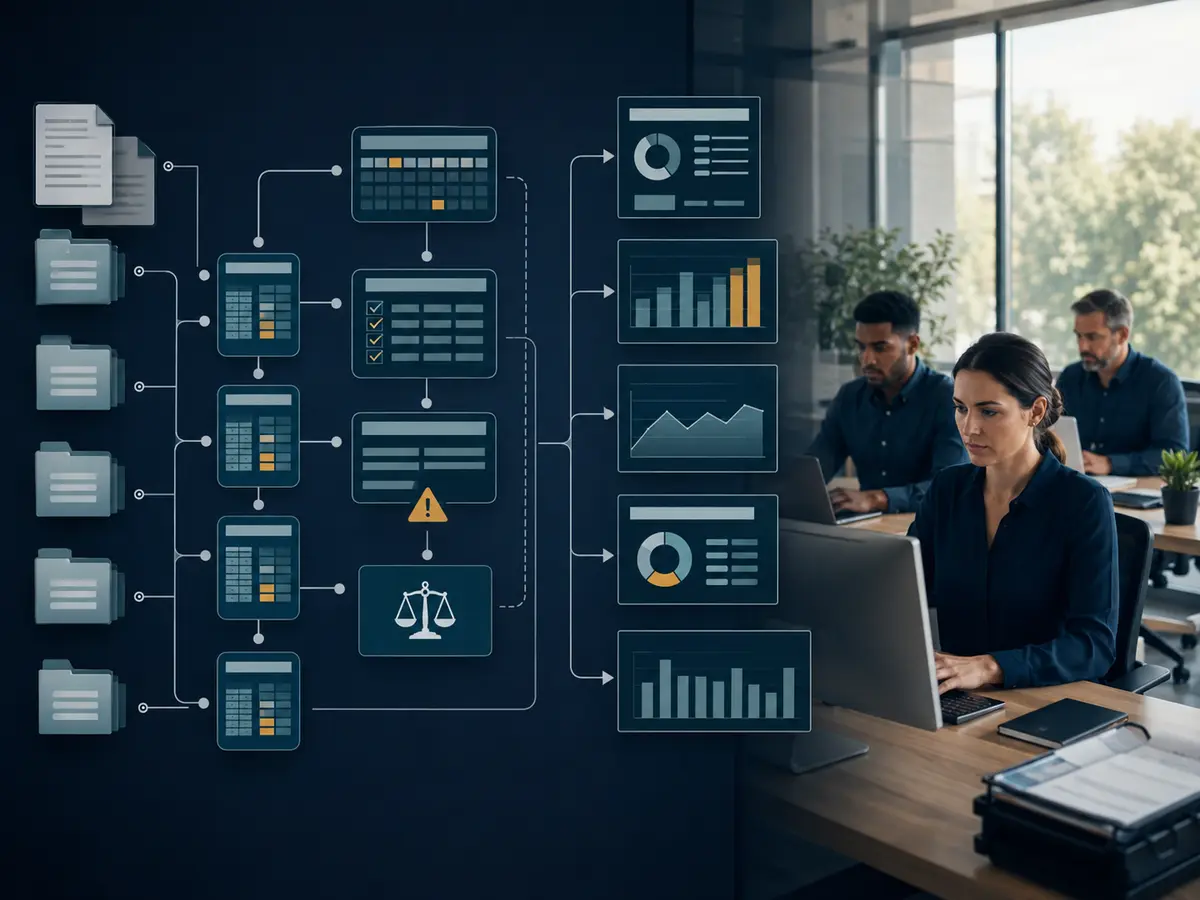 Shri Data Entry Services team working on Financial Reporting Data Entry Services projects