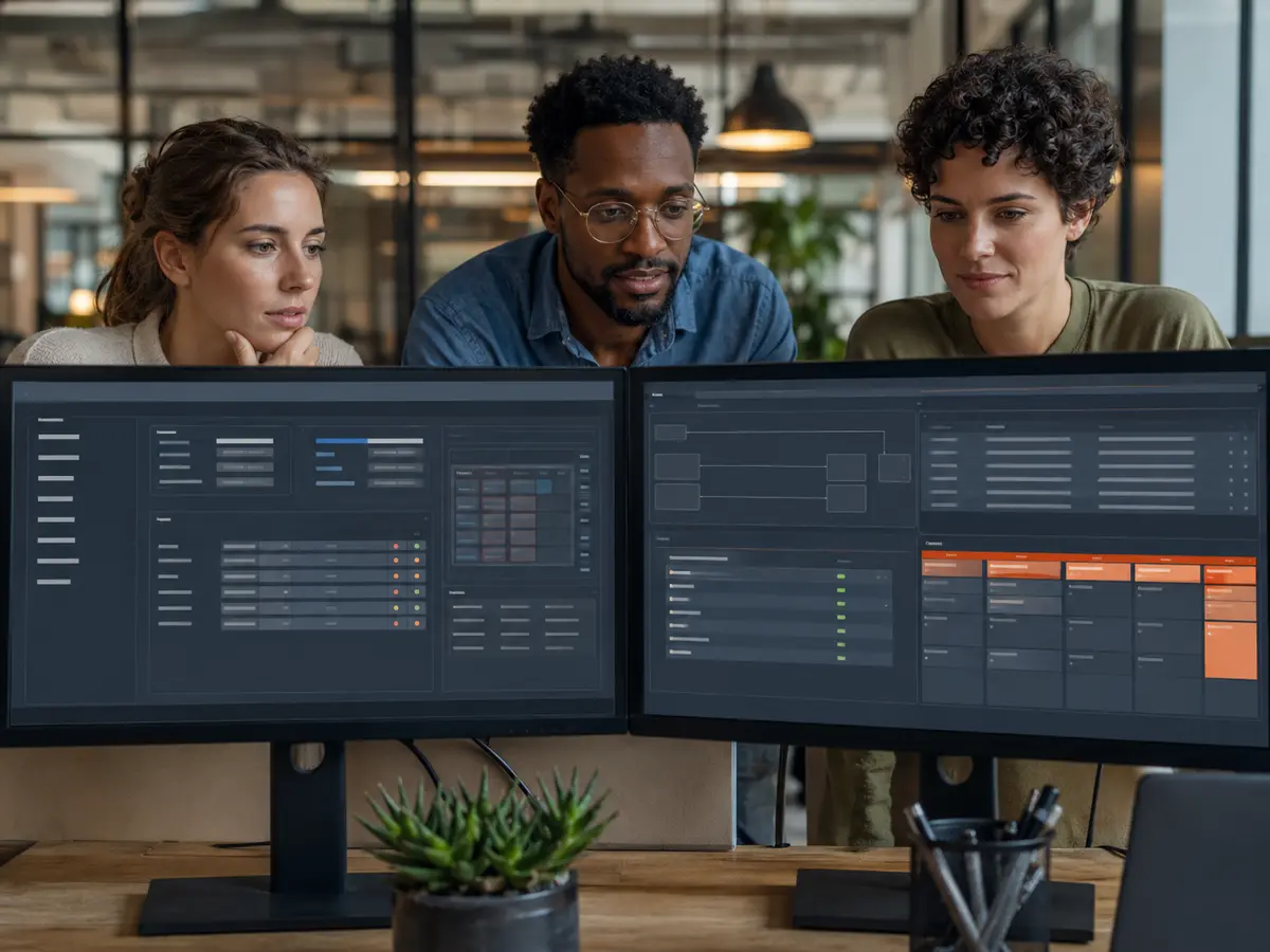 Shri Data Entry Services team working on HubSpot Data Entry Services projects