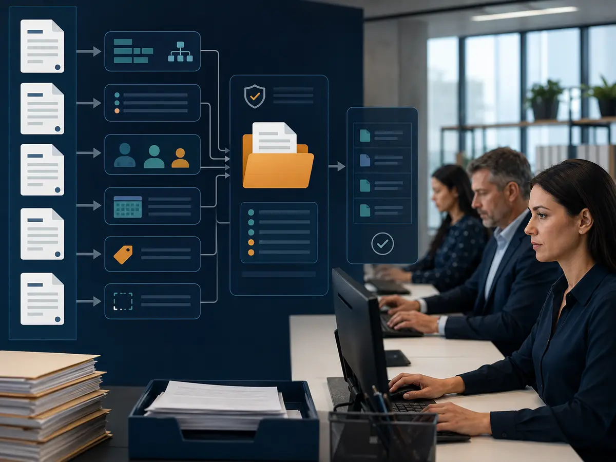 Shri Data Entry Services team working on Legal Data Entry Services projects