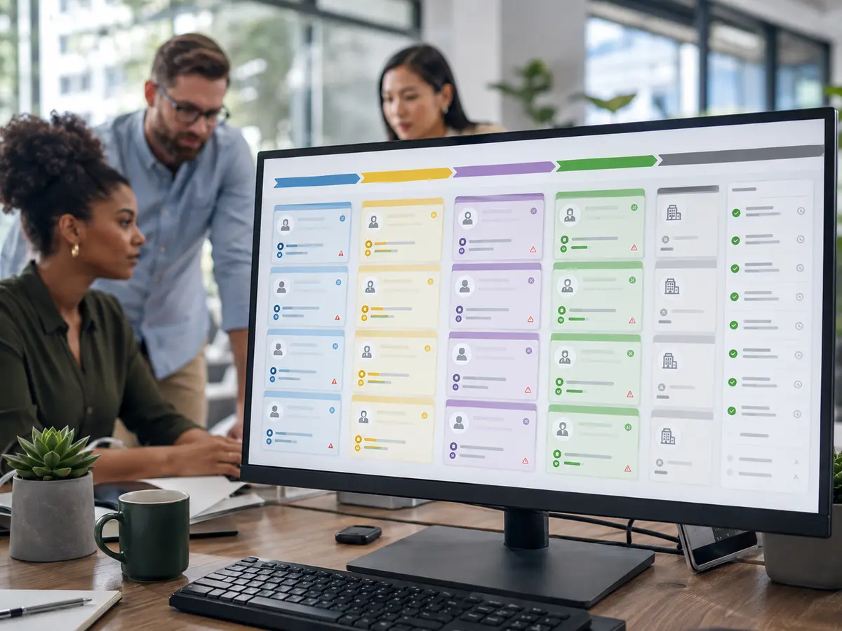 Shri Data Entry Services team working on Pipedrive Data Entry Services projects