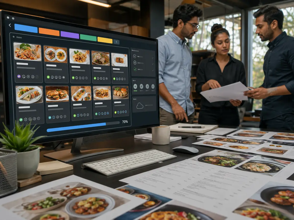 Shri Data Entry Services team working on Restaurant Menu Processing Services projects