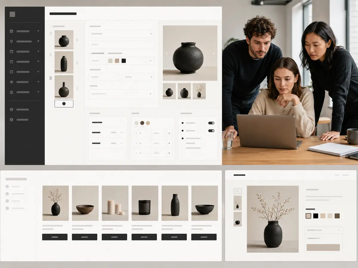 Shri Data Entry Services team working on Squarespace Product Data Entry Services projects