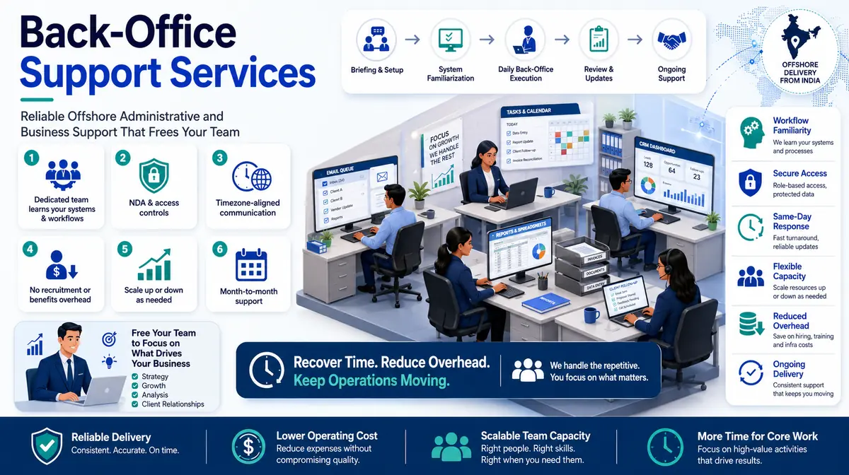 Back-Office Support Services workflow and quality review