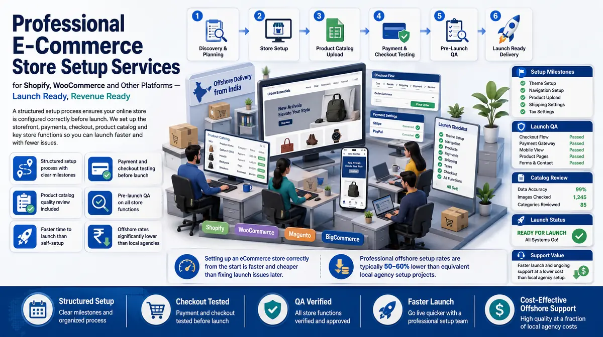 eCommerce Data Entry Services workflow and quality review