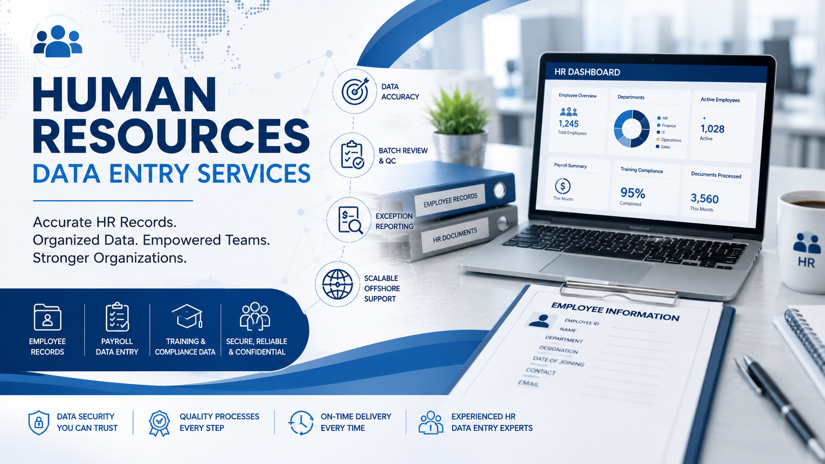 Professional Human Resources data entry outsourcing support from Shri Data Entry Services