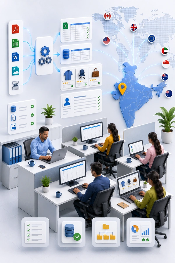 Shri Data Entry Services professional office and team at work