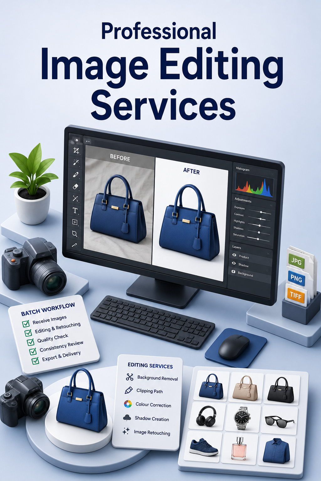Shri Data Entry Services team working on Image Editing Services projects